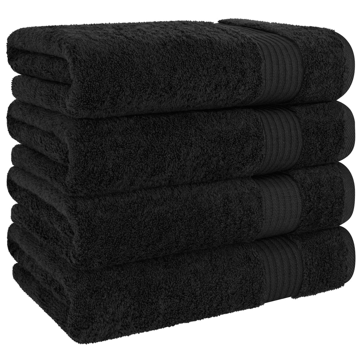 American Soft Linen Bekos 100% Cotton Turkish 4-Piece Bath Towel Sets, Wholesale Luxury Bath Towels