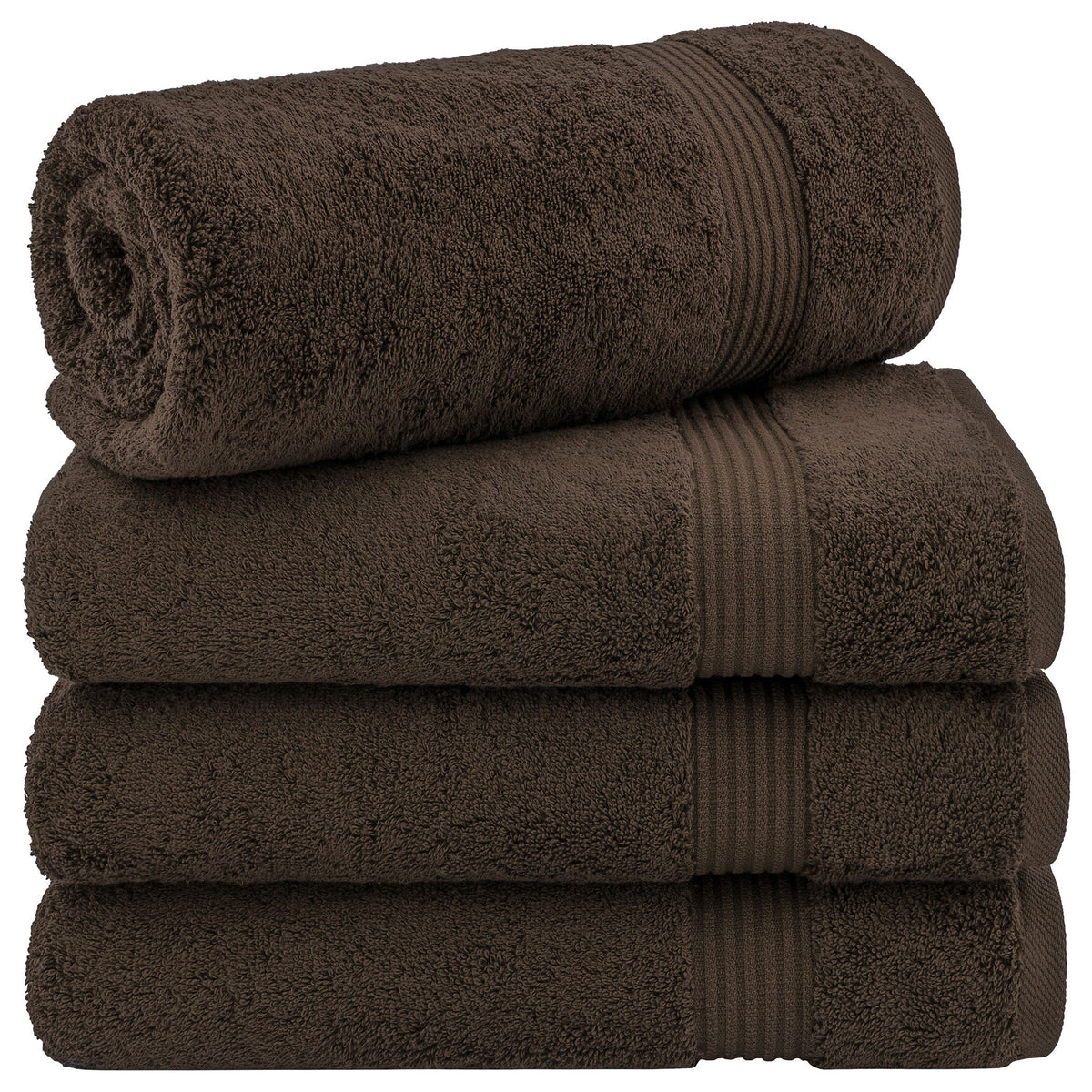 American Soft Linen Bekos 100% Cotton Turkish 4-Piece Bath Towel Sets, Wholesale Luxury Bath Towels