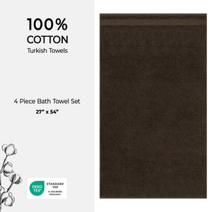 American Soft Linen Bekos 100% Cotton Turkish 4-Piece Bath Towel Sets, Wholesale Luxury Bath Towels