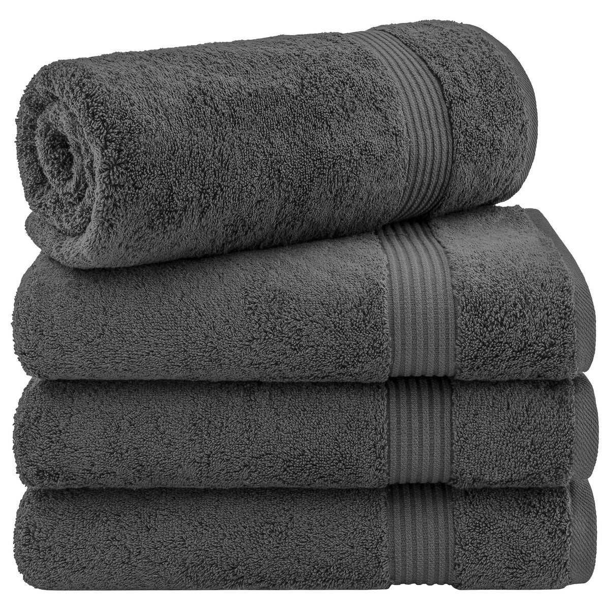 American Soft Linen Bekos 100% Cotton Turkish 4-Piece Bath Towel Sets, Wholesale Luxury Bath Towels
