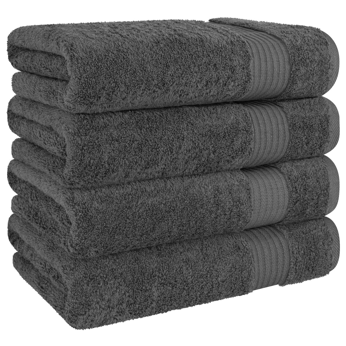 American Soft Linen Bekos 100% Cotton Turkish 4-Piece Bath Towel Sets, Wholesale Luxury Bath Towels