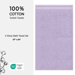 American Soft Linen Bekos 100% Cotton Turkish 4-Piece Bath Towel Sets, Wholesale Luxury Bath Towels