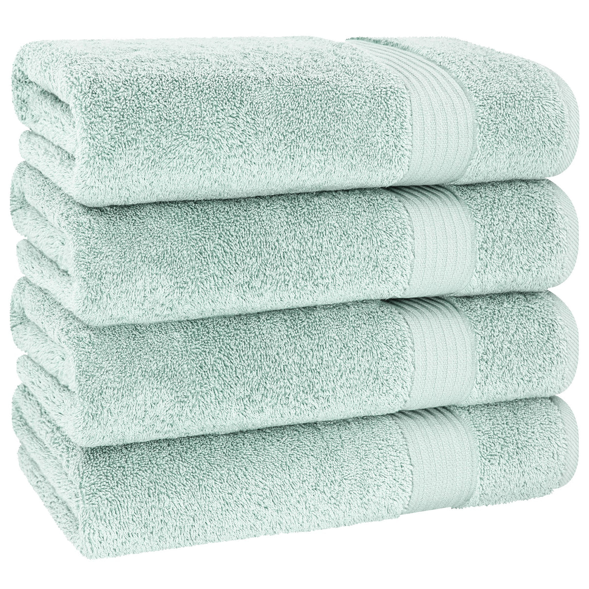 American Soft Linen Bekos 100% Cotton Turkish 4-Piece Bath Towel Sets, Wholesale Luxury Bath Towels