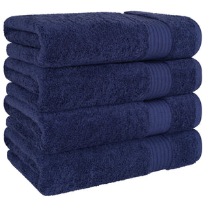 American Soft Linen Bekos 100% Cotton Turkish 4-Piece Bath Towel Sets, Wholesale Luxury Bath Towels