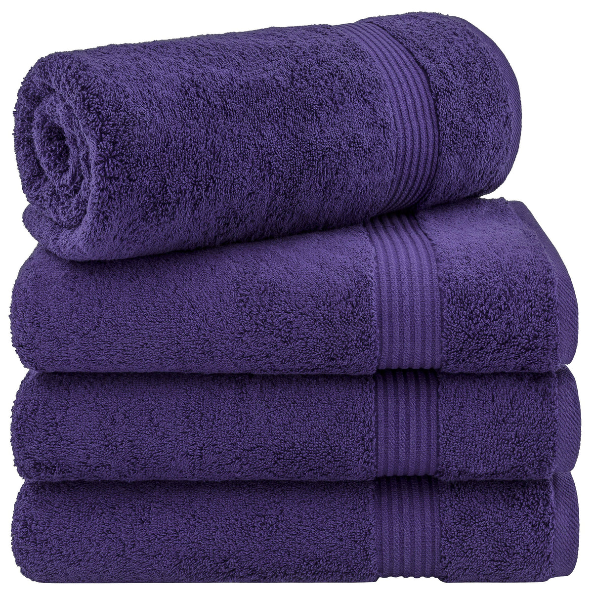 American Soft Linen Bekos 100% Cotton Turkish 4-Piece Bath Towel Sets, Wholesale Luxury Bath Towels
