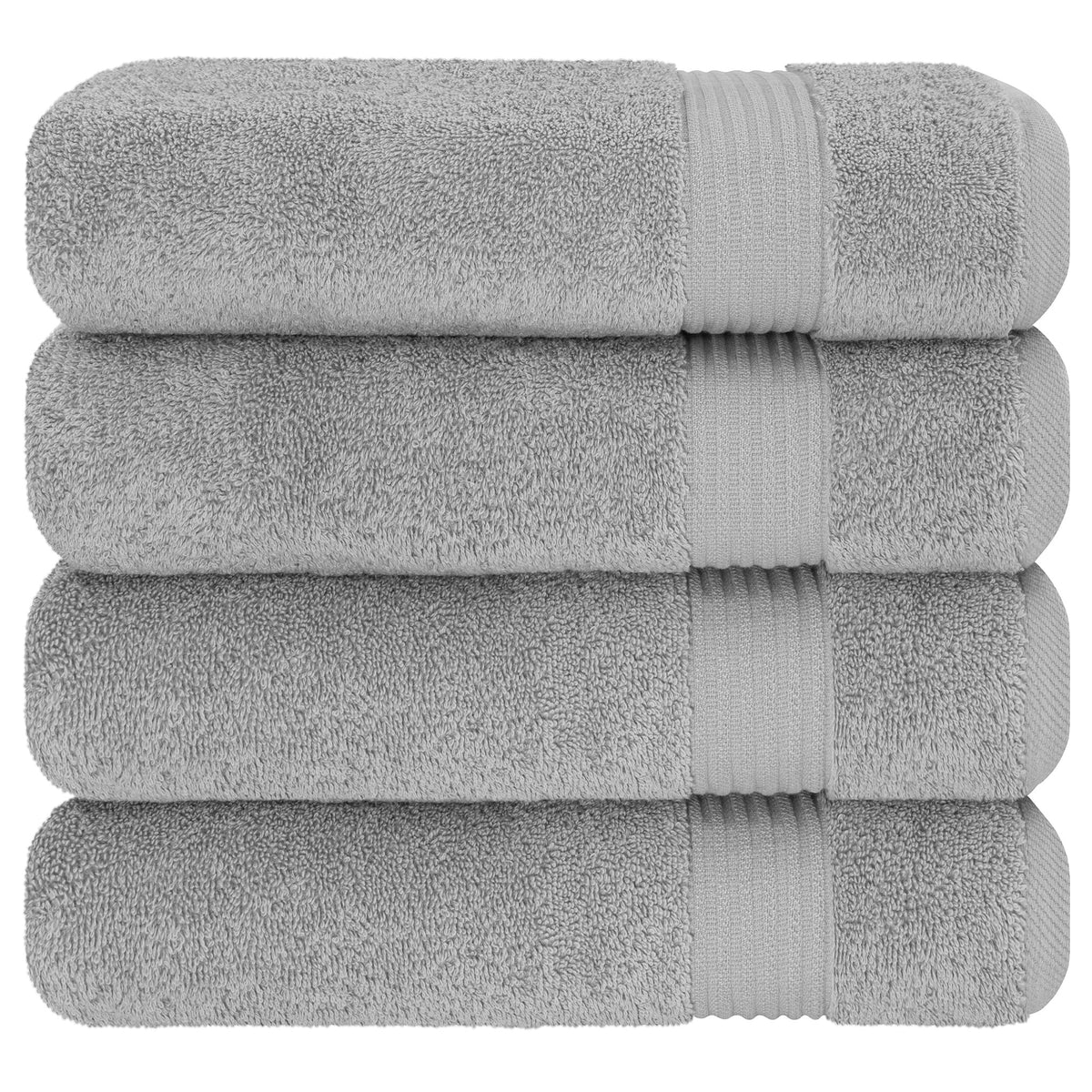 American Soft Linen Bekos 100% Cotton Turkish 4-Piece Bath Towel Sets, Wholesale Luxury Bath Towels