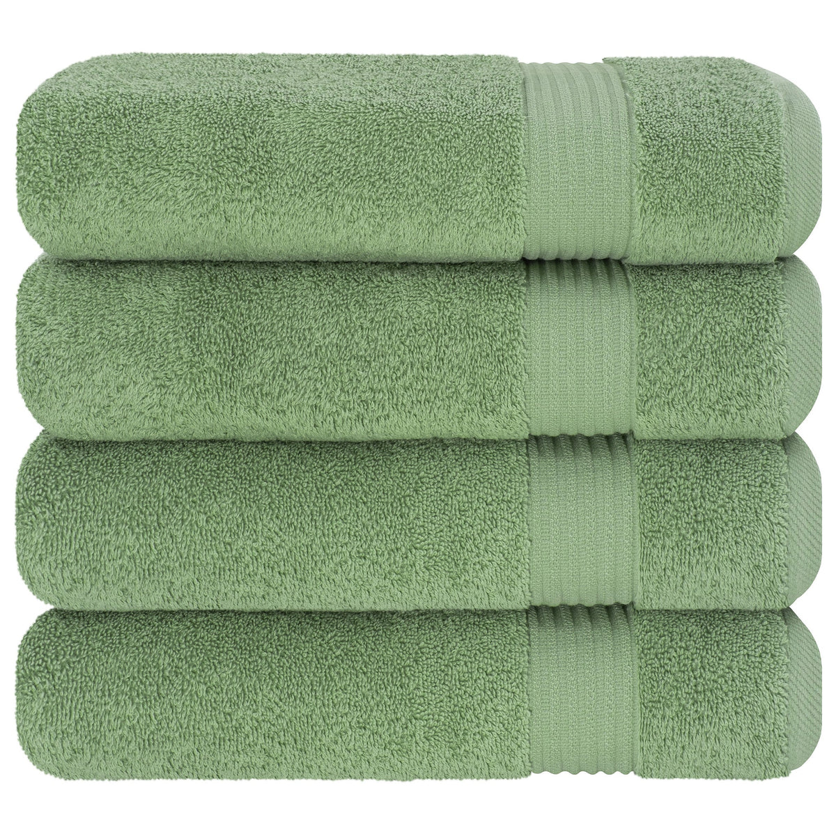 American Soft Linen Bekos 100% Cotton Turkish 4-Piece Bath Towel Sets, Wholesale Luxury Bath Towels