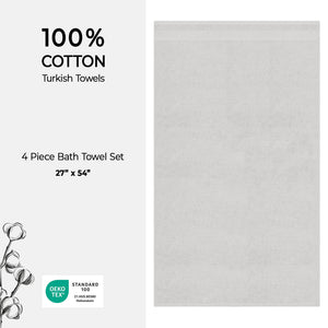 American Soft Linen Bekos 100% Cotton Turkish 4-Piece Bath Towel Sets, Wholesale Luxury Bath Towels
