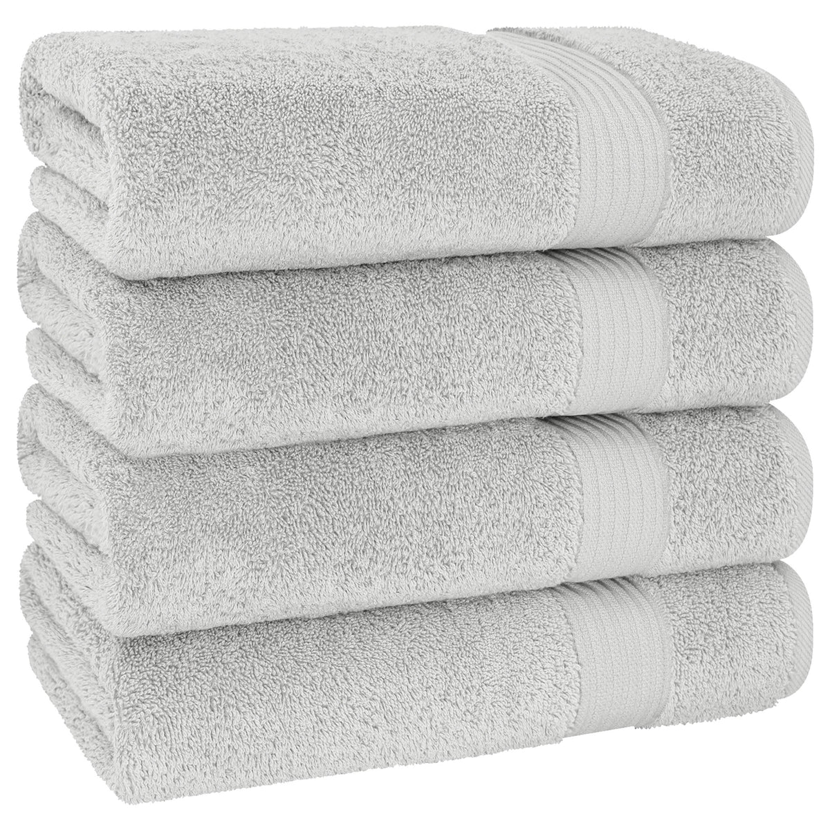 American Soft Linen Bekos 100% Cotton Turkish 4-Piece Bath Towel Sets, Wholesale Luxury Bath Towels