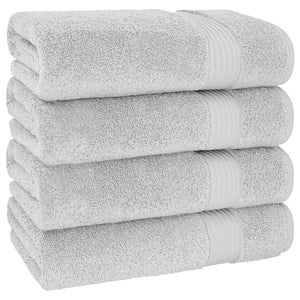 American Soft Linen Bekos 100% Cotton Turkish 4-Piece Bath Towel Sets, Wholesale Luxury Bath Towels