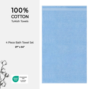 American Soft Linen Bekos 100% Cotton Turkish 4-Piece Bath Towel Sets, Wholesale Luxury Bath Towels