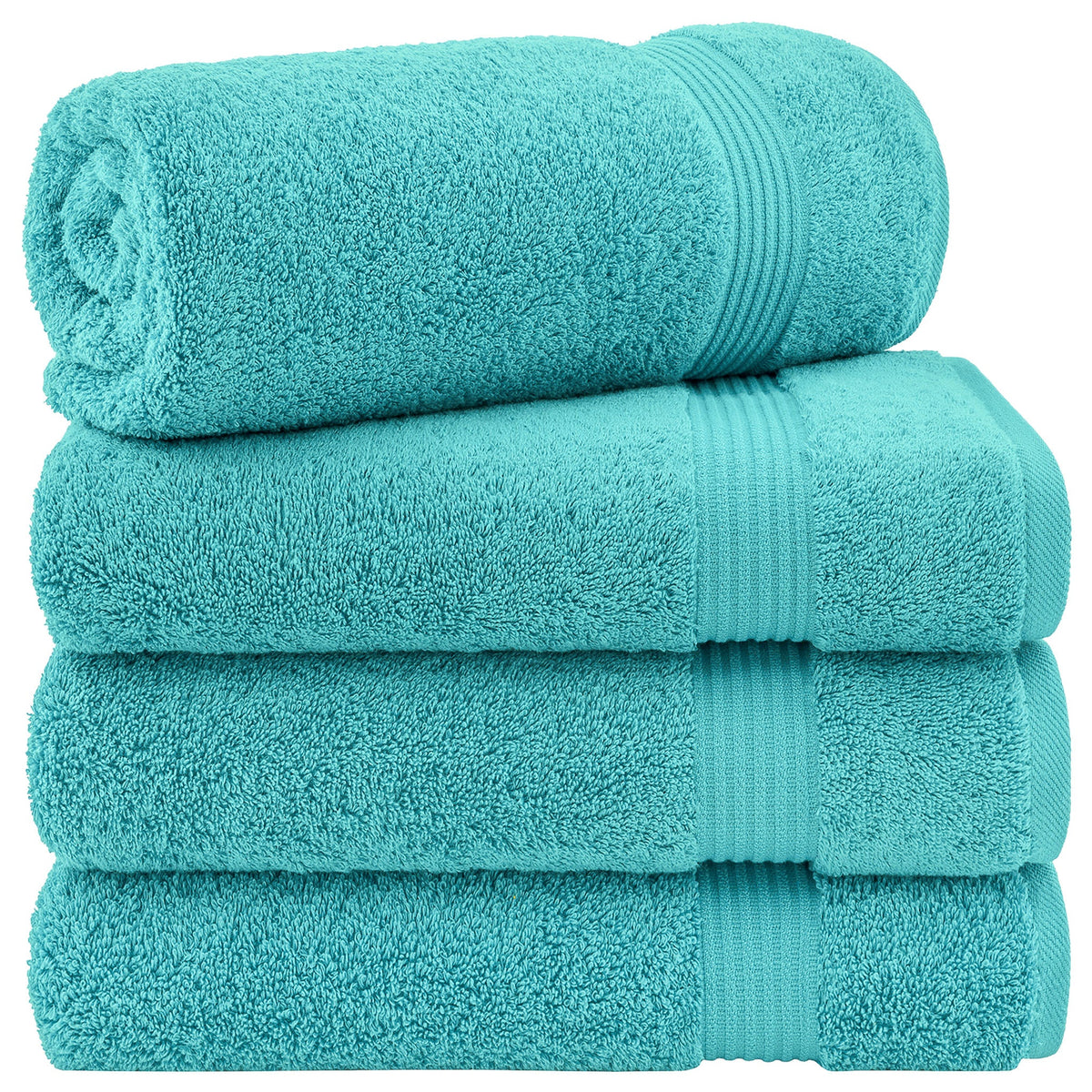 American Soft Linen Bekos 100% Cotton Turkish 4-Piece Bath Towel Sets, Wholesale Luxury Bath Towels