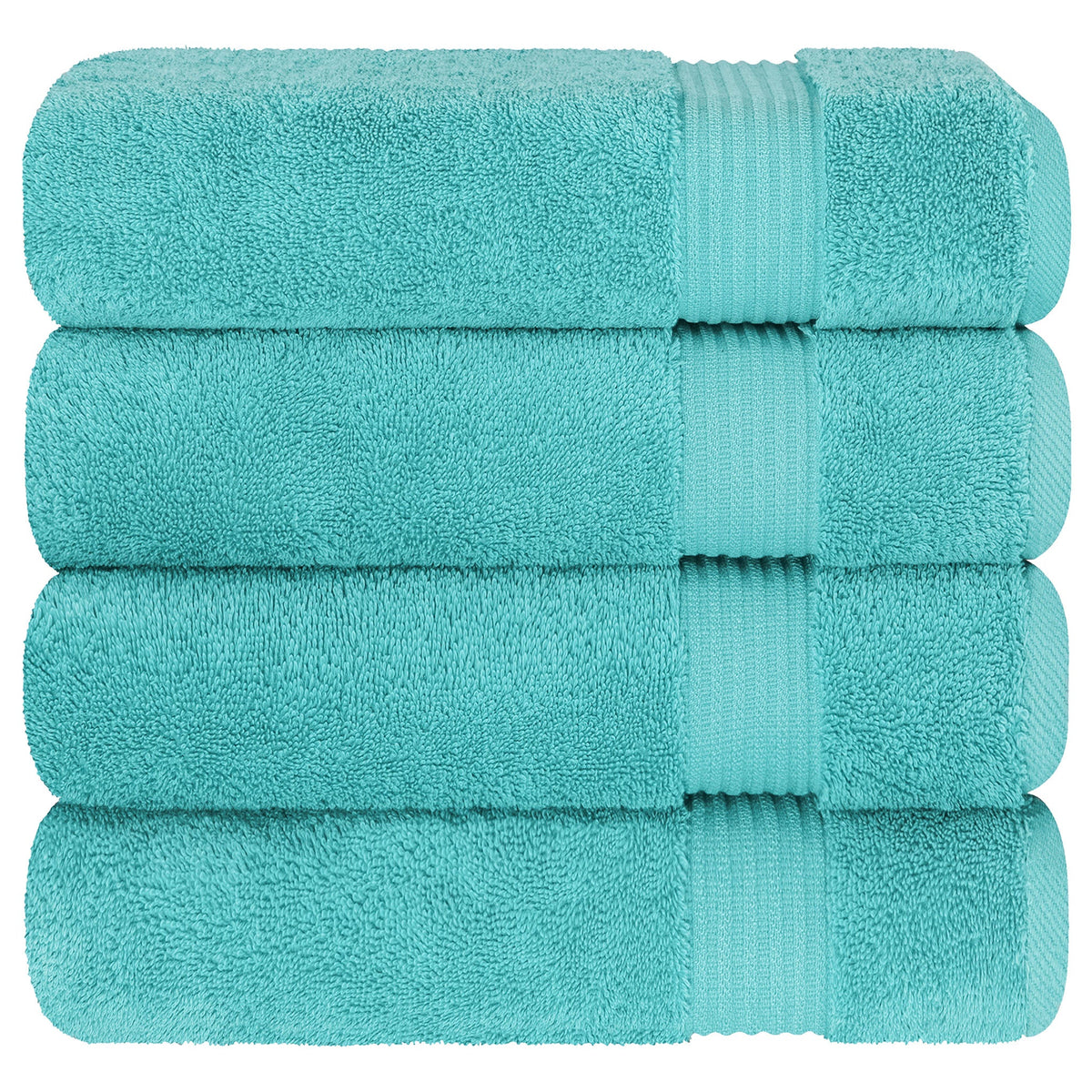 American Soft Linen Bekos 100% Cotton Turkish 4-Piece Bath Towel Sets, Wholesale Luxury Bath Towels