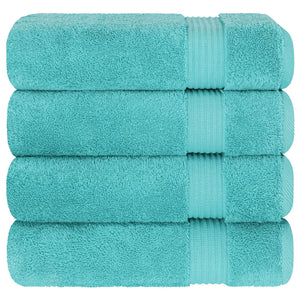 American Soft Linen Bekos 100% Cotton Turkish 4-Piece Bath Towel Sets, Wholesale Luxury Bath Towels