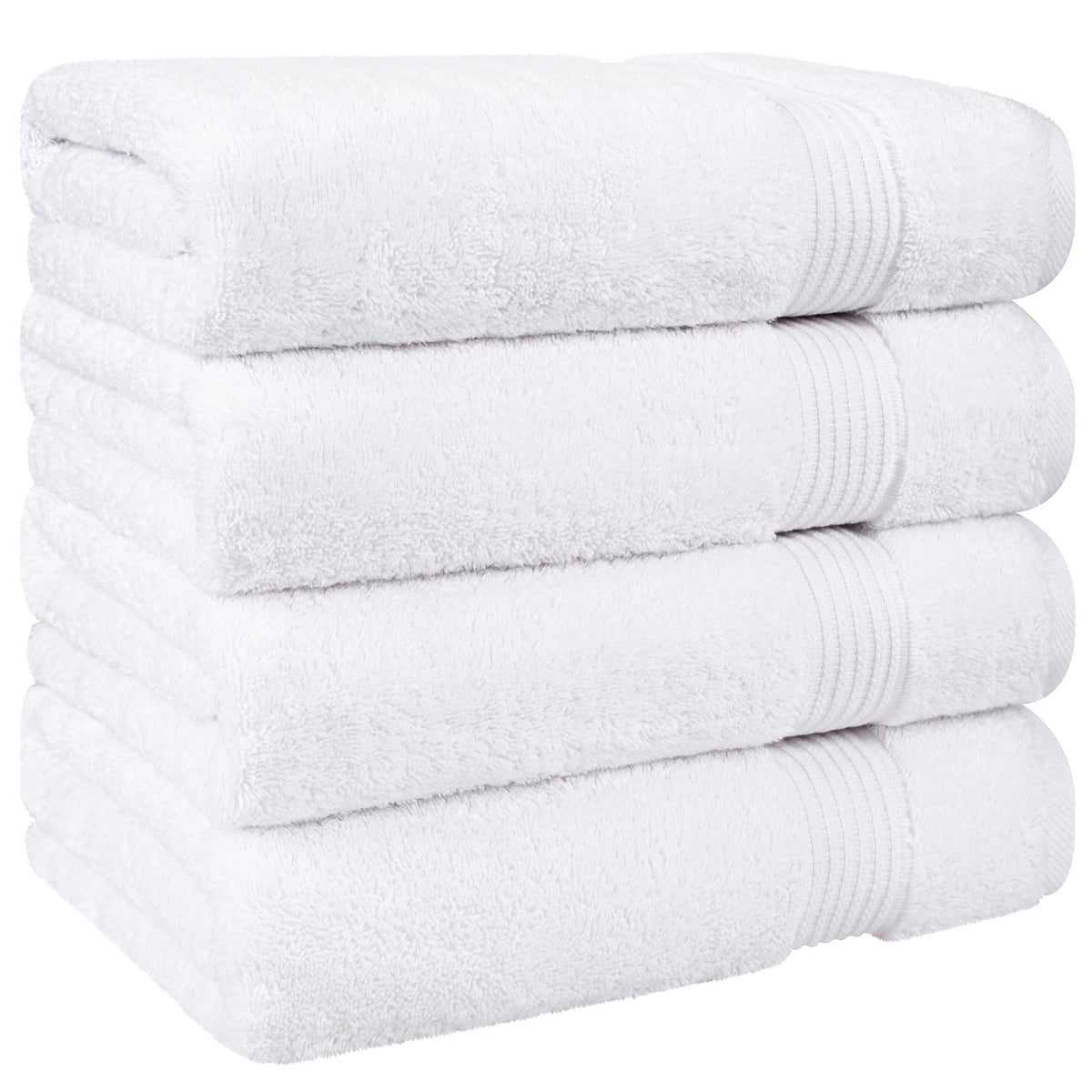 American Soft Linen Bekos 100% Cotton Turkish 4-Piece Bath Towel Sets, Wholesale Luxury Bath Towels