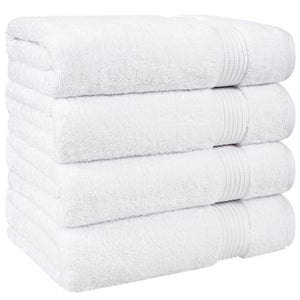 American Soft Linen Bekos 100% Cotton Turkish 4-Piece Bath Towel Sets, Wholesale Luxury Bath Towels
