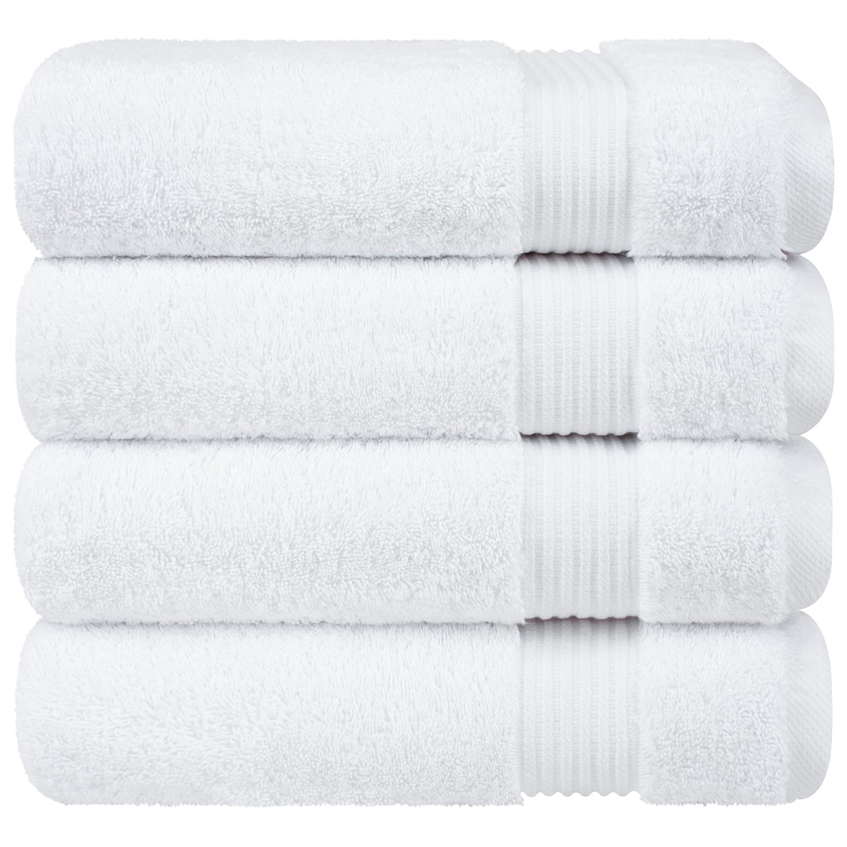 American Soft Linen Bekos 100% Cotton Turkish 4-Piece Bath Towel Sets, Wholesale Luxury Bath Towels