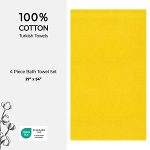 American Soft Linen Bekos 100% Cotton Turkish 4-Piece Bath Towel Sets, Wholesale Luxury Bath Towels