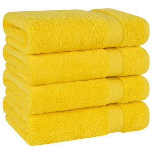 American Soft Linen Bekos 100% Cotton Turkish 4-Piece Bath Towel Sets, Wholesale Luxury Bath Towels
