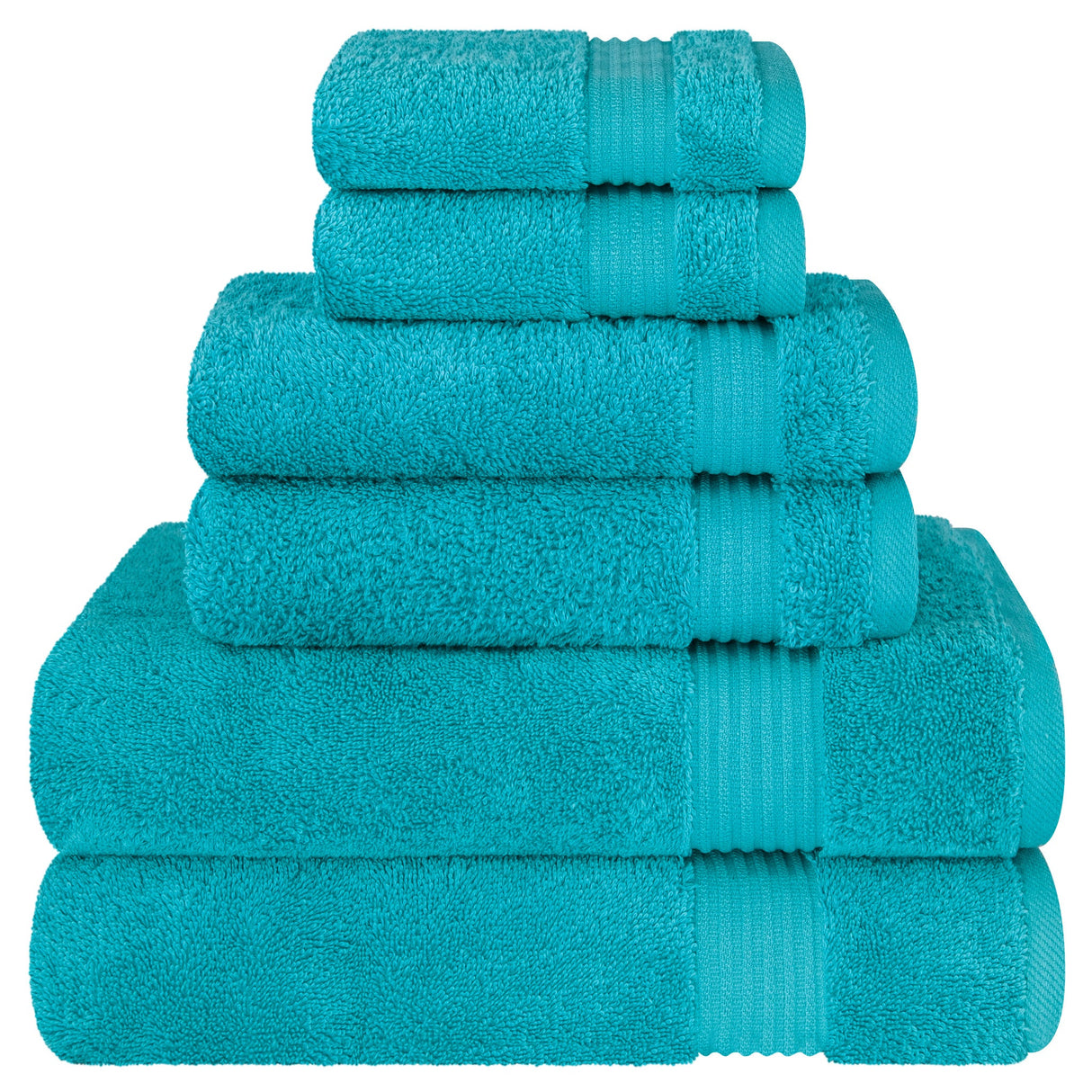 American Soft Linen Bekos 100% Cotton 6-Piece Turkish Bath Towel Sets, Wholesale Luxury Bath Towels