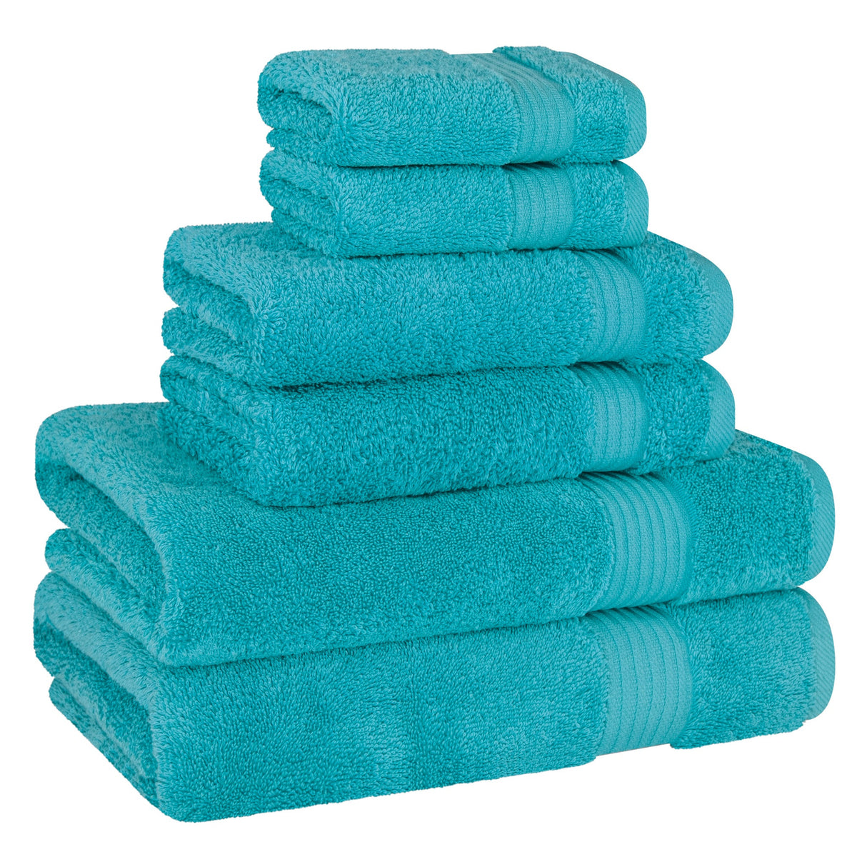 American Soft Linen Bekos 100% Cotton 6-Piece Turkish Bath Towel Sets, Wholesale Luxury Bath Towels
