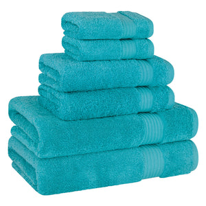 American Soft Linen Bekos 100% Cotton 6-Piece Turkish Bath Towel Sets, Wholesale Luxury Bath Towels