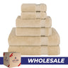 American Soft Linen Bekos 100% Cotton 6-Piece Turkish Bath Towel Sets, Wholesale Luxury Bath Towels