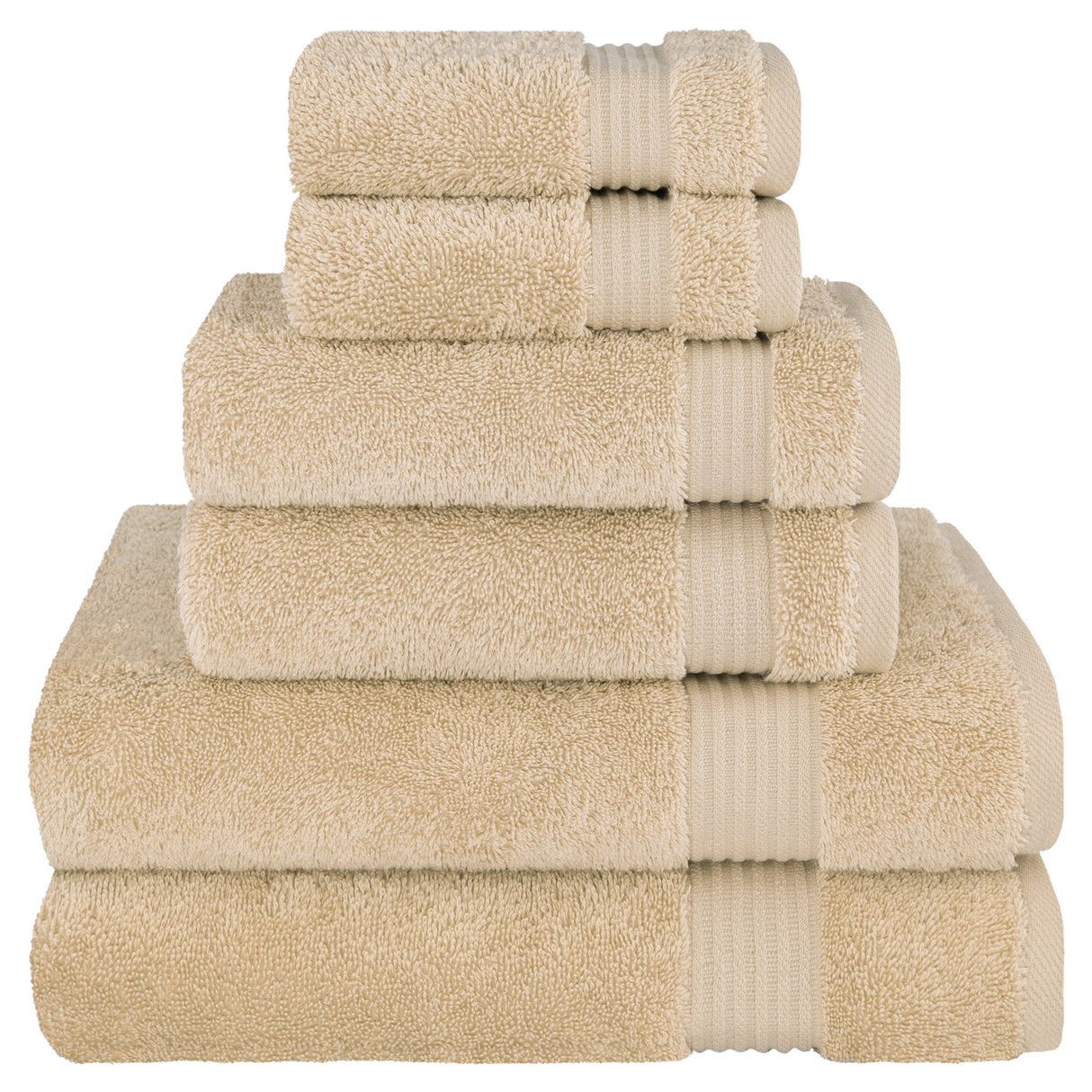 American Soft Linen Bekos 100% Cotton 6-Piece Turkish Bath Towel Sets, Wholesale Luxury Bath Towels