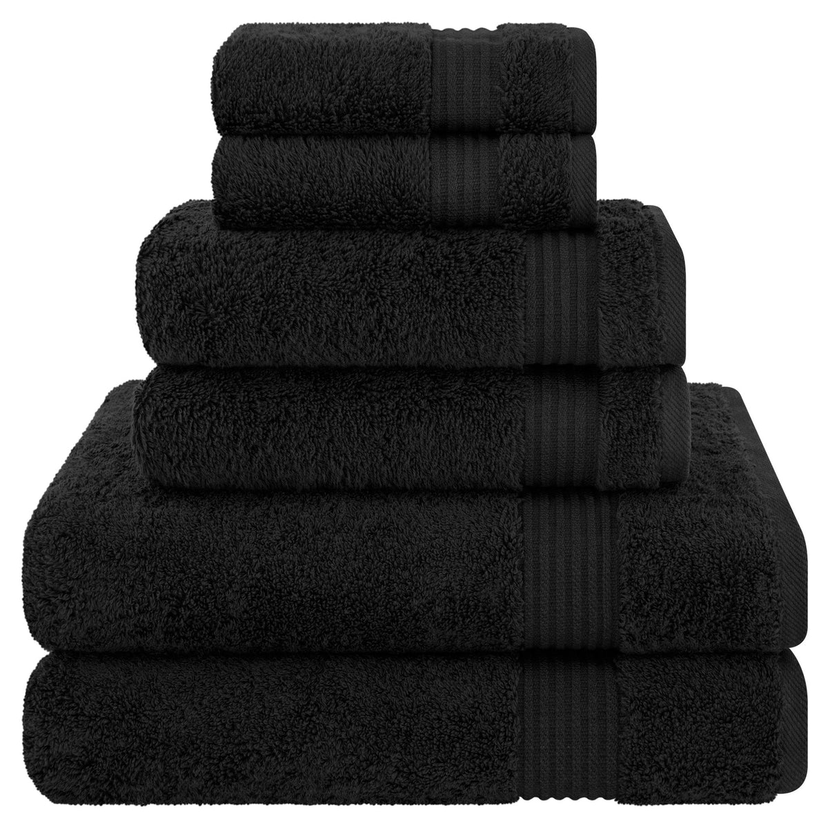 American Soft Linen Bekos 100% Cotton 6-Piece Turkish Bath Towel Sets, Wholesale Luxury Bath Towels