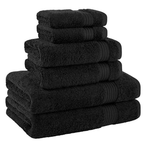 American Soft Linen Bekos 100% Cotton 6-Piece Turkish Bath Towel Sets, Wholesale Luxury Bath Towels