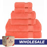 American Soft Linen Bekos 100% Cotton 6-Piece Turkish Bath Towel Sets, Wholesale Luxury Bath Towels