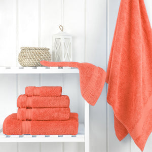 American Soft Linen Bekos 100% Cotton 6-Piece Turkish Bath Towel Sets, Wholesale Luxury Bath Towels
