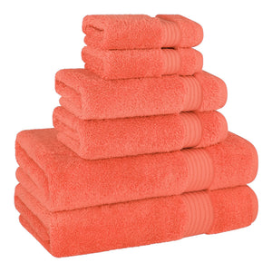 American Soft Linen Bekos 100% Cotton 6-Piece Turkish Bath Towel Sets, Wholesale Luxury Bath Towels