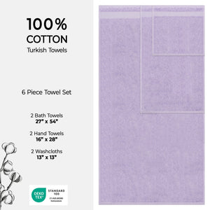 American Soft Linen Bekos 100% Cotton 6-Piece Turkish Bath Towel Sets, Wholesale Luxury Bath Towels