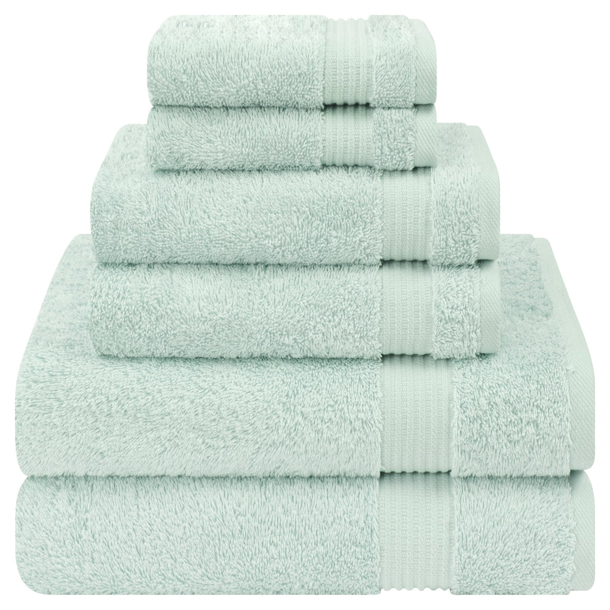 American Soft Linen Bekos 100% Cotton 6-Piece Turkish Bath Towel Sets, Wholesale Luxury Bath Towels