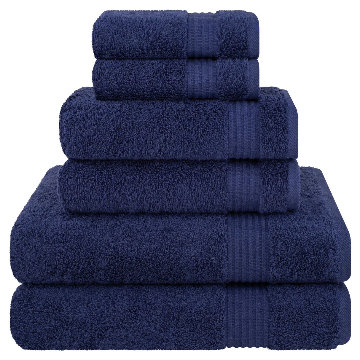 American Soft Linen Bekos 100% Cotton 6-Piece Turkish Bath Towel Sets, Wholesale Luxury Bath Towels