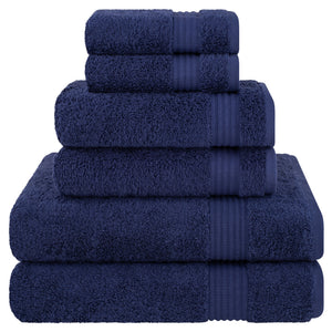 American Soft Linen Bekos 100% Cotton 6-Piece Turkish Bath Towel Sets, Wholesale Luxury Bath Towels
