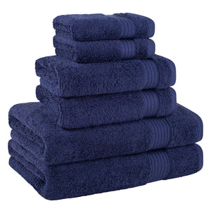 American Soft Linen Bekos 100% Cotton 6-Piece Turkish Bath Towel Sets, Wholesale Luxury Bath Towels