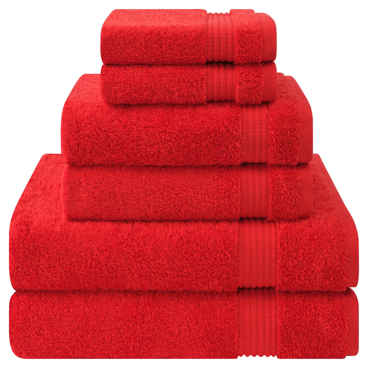 American Soft Linen Bekos 100% Cotton 6-Piece Turkish Bath Towel Sets, Wholesale Luxury Bath Towels