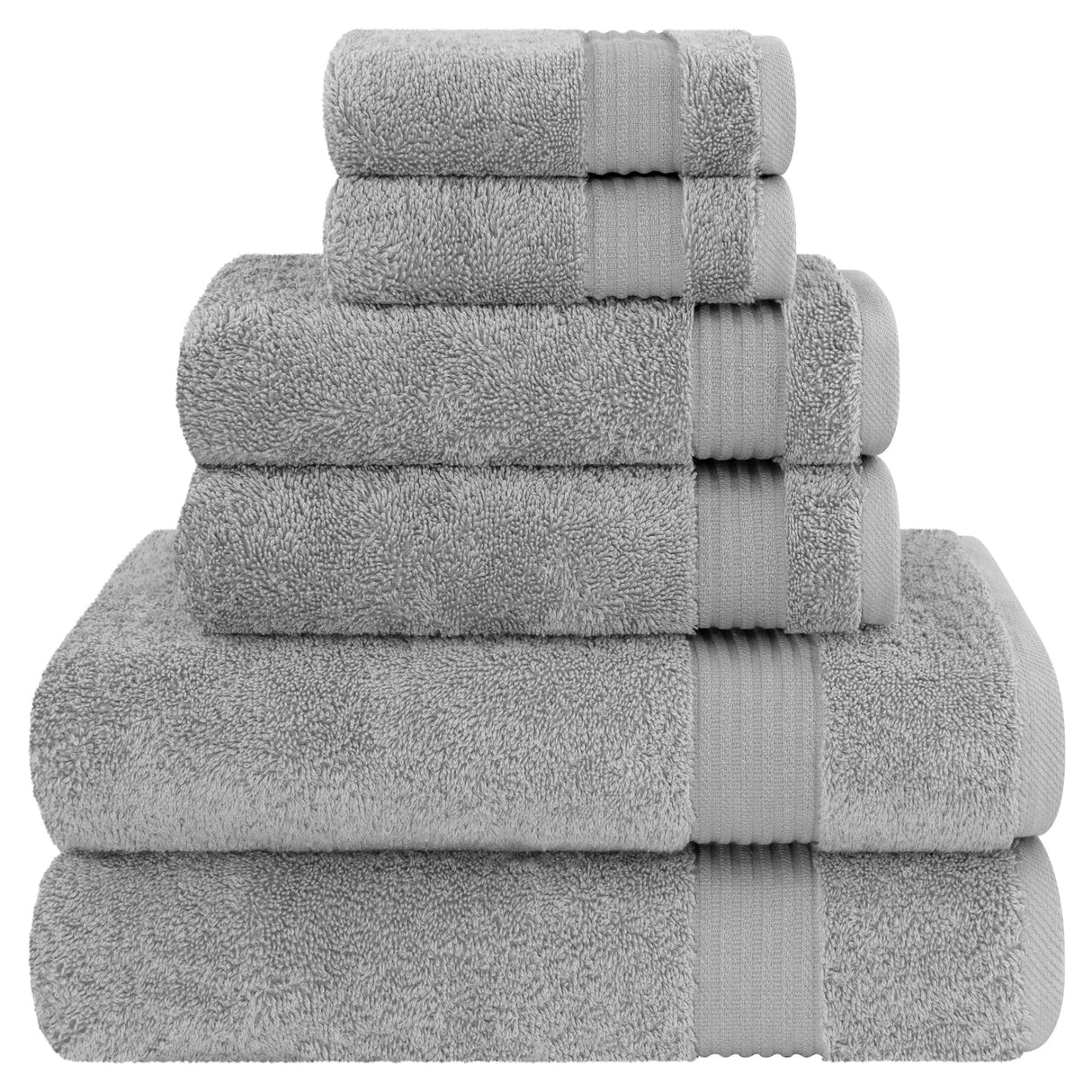 American Soft Linen Bekos 100% Cotton 6-Piece Turkish Bath Towel Sets, Wholesale Luxury Bath Towels