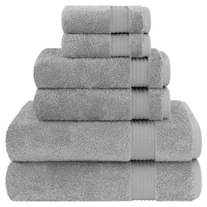 American Soft Linen Bekos 100% Cotton 6-Piece Turkish Bath Towel Sets, Wholesale Luxury Bath Towels