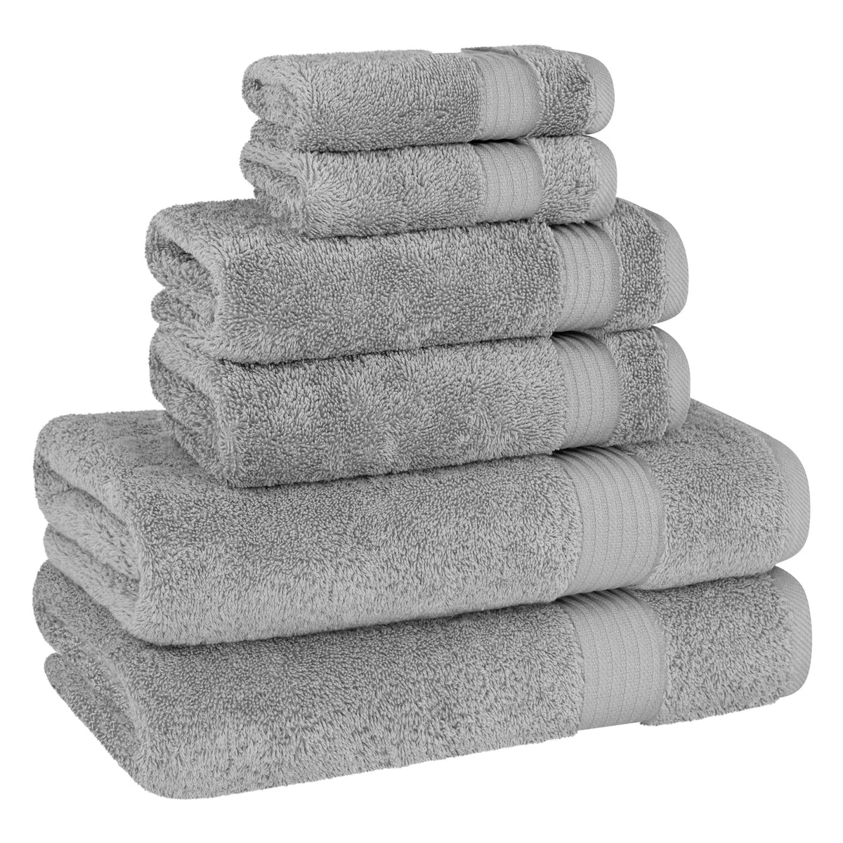 American Soft Linen Bekos 100% Cotton 6-Piece Turkish Bath Towel Sets, Wholesale Luxury Bath Towels