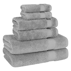 American Soft Linen Bekos 100% Cotton 6-Piece Turkish Bath Towel Sets, Wholesale Luxury Bath Towels