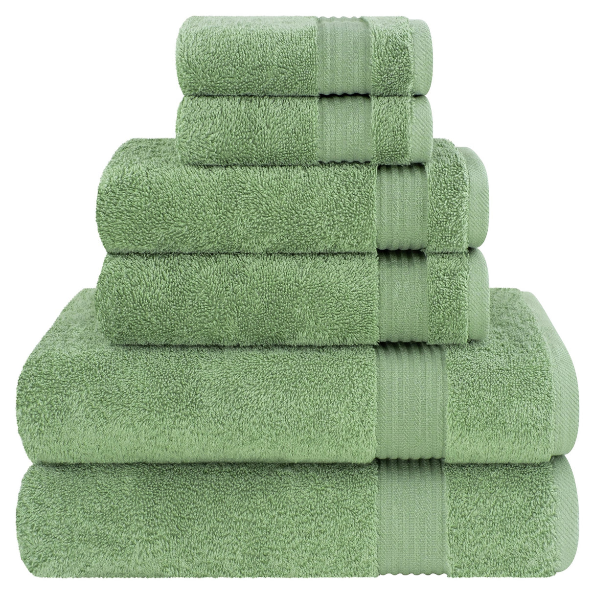 American Soft Linen Bekos 100% Cotton 6-Piece Turkish Bath Towel Sets, Wholesale Luxury Bath Towels