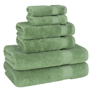 American Soft Linen Bekos 100% Cotton 6-Piece Turkish Bath Towel Sets, Wholesale Luxury Bath Towels