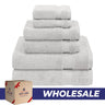 American Soft Linen Bekos 100% Cotton 6-Piece Turkish Bath Towel Sets, Wholesale Luxury Bath Towels