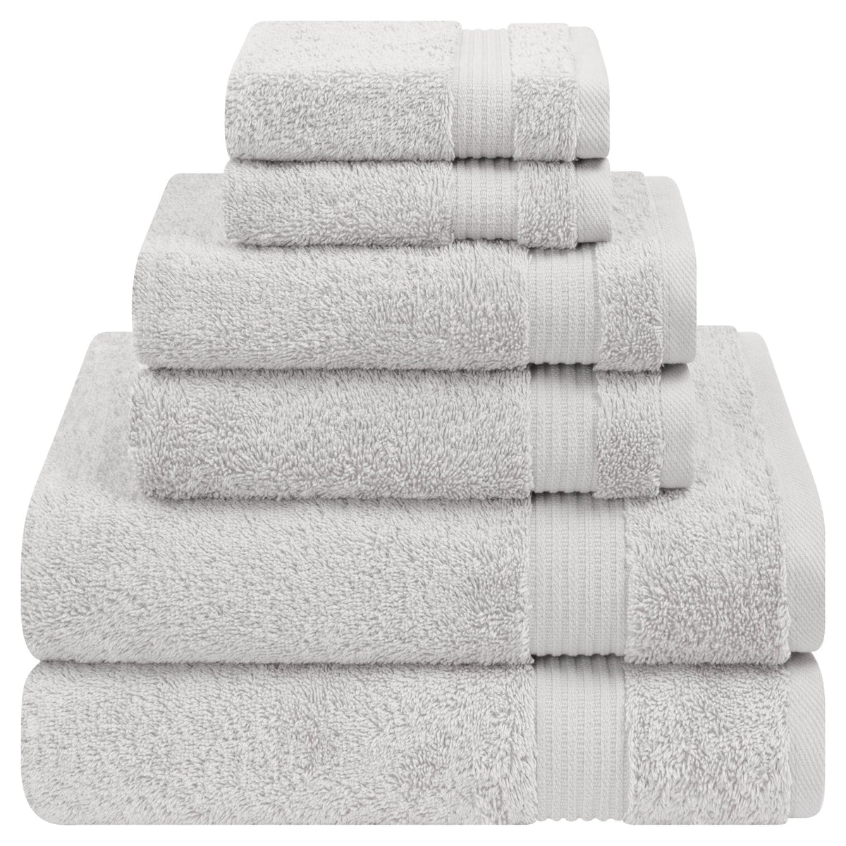 American Soft Linen Bekos 100% Cotton 6-Piece Turkish Bath Towel Sets, Wholesale Luxury Bath Towels