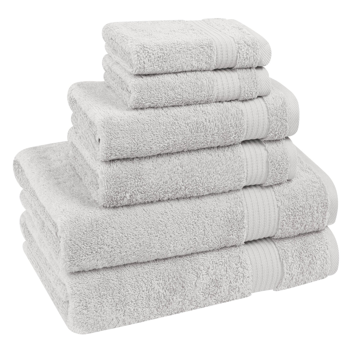 American Soft Linen Bekos 100% Cotton 6-Piece Turkish Bath Towel Sets, Wholesale Luxury Bath Towels
