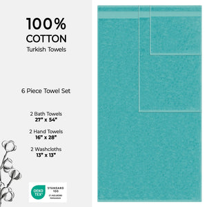 American Soft Linen Bekos 100% Cotton 6-Piece Turkish Bath Towel Sets, Wholesale Luxury Bath Towels