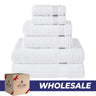American Soft Linen Bekos 100% Cotton 6-Piece Turkish Bath Towel Sets, Wholesale Luxury Bath Towels